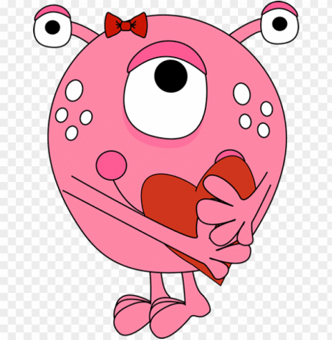 valentine monsters Transparent PNG illustrations