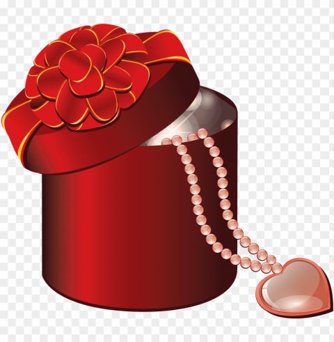valentine red round box with heart gallery - portable network graphics PNG images with high transparency