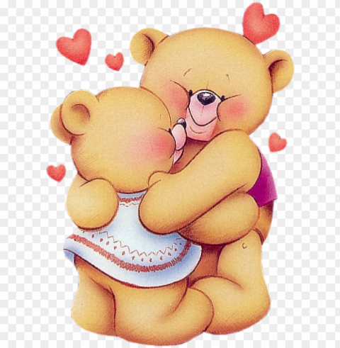 valentine teddy bears clipart picture - cartoon teddy bears huggi PNG for overlays