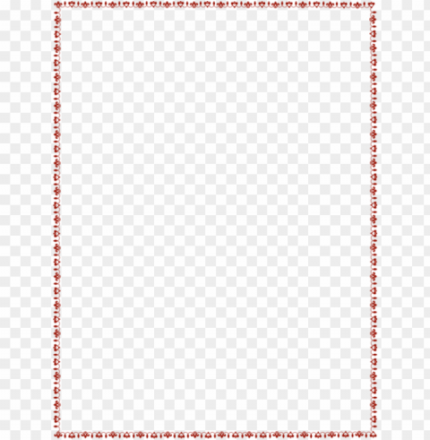 valentine's border transparent clip art image - thin red page border PNG files with clear background bulk download