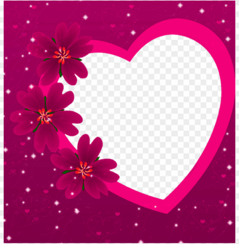 valentines day frame - happy valentine day photo frame Isolated Character with Transparent Background PNG