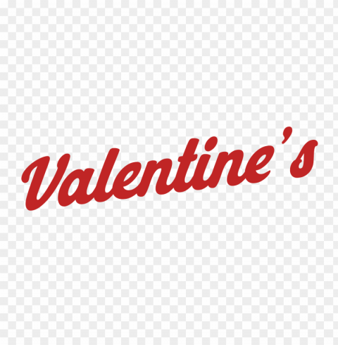 valentine's red text word Isolated PNG Image with Transparent Background