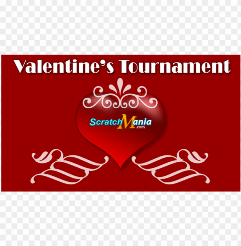valentine's tournament PNG with transparent backdrop