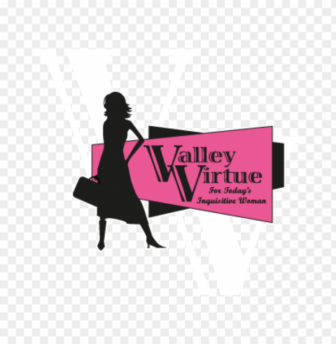 valley virtue magazine vector logo Free download PNG with alpha channel