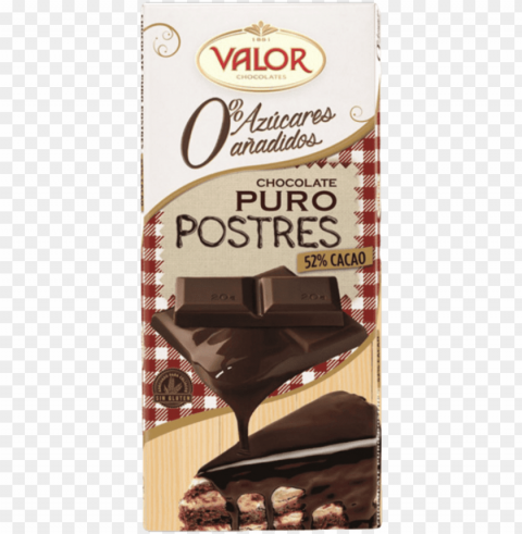 valor pure dessert dark chocolate for baking 0% sugar - valor chocolate PNG pictures with no background required
