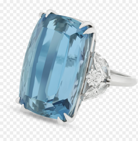 van cleef & arpels aquamarine and diamond ring - carat PNG images with no fees