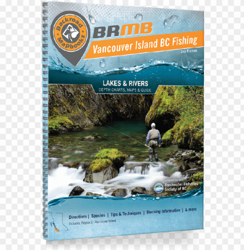 vancouver island fishing bc - backroad mapbooks - vancouver island bc fishing mapbook Isolated Character on Transparent Background PNG