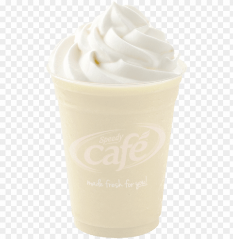 vanilla cream frappe - vanilla frappe Isolated Icon with Clear Background PNG
