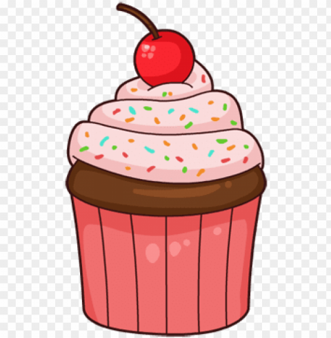 vanilla cupcake clipart transparent background - cupcake cartoon transparent background PNG images for advertising