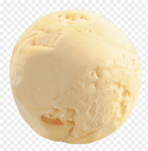 vanilla ice cream scoop Free PNG download no background