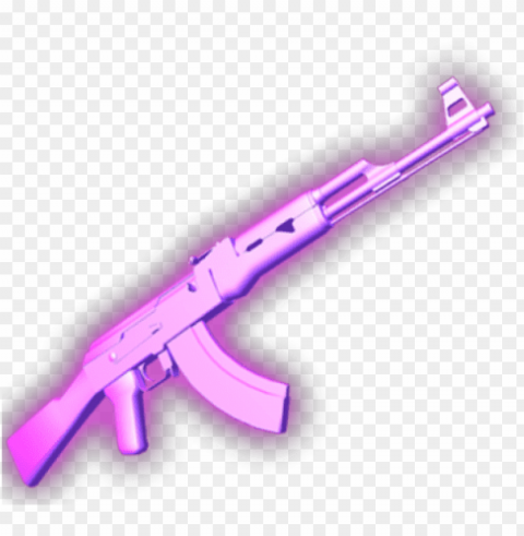 vaporwave gun gif Clear Background Isolated PNG Object