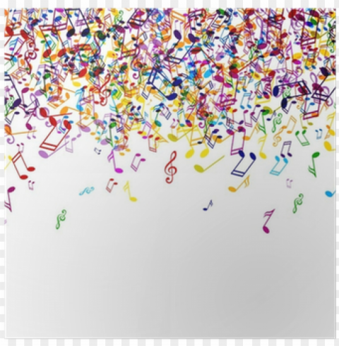 vector background with colorful music notes poster - color music notes PNG photos with clear backgrounds