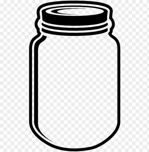 vector black and white stock guatemalan cotton coffee - mason jar decal PNG high resolution free