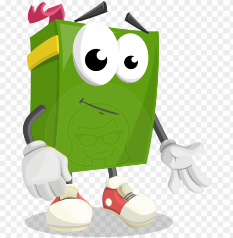 vector book character PNG transparent graphic