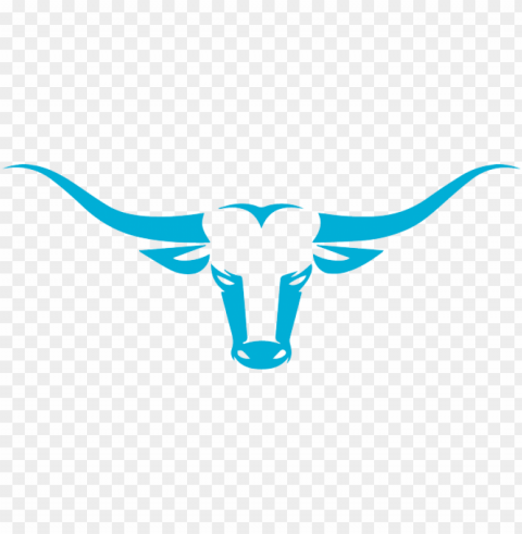 vector bull horns texas Clean Background Isolated PNG Character