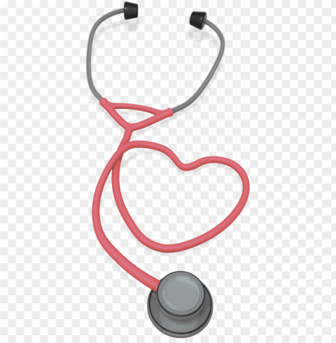 vector download stethoscope heart clipart - background stethoscope clipart HighResolution Transparent PNG Isolated Element