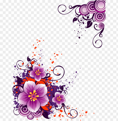 vector flowers cdr free - floral swirls wallpaper swirls High-resolution transparent PNG files