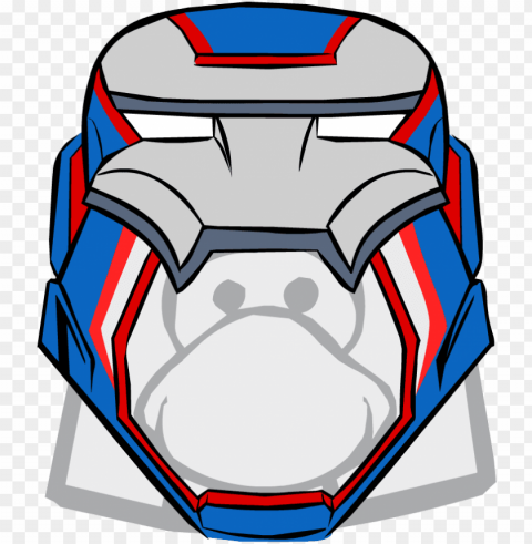 vector free library helmet clipart at getdrawings com - club penguin iron man helmet Clear Background PNG Isolated Subject