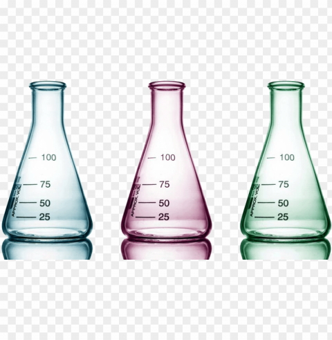 vector freeuse download beaker test tube laboratory - test tube conical flask psd Isolated Illustration on Transparent PNG