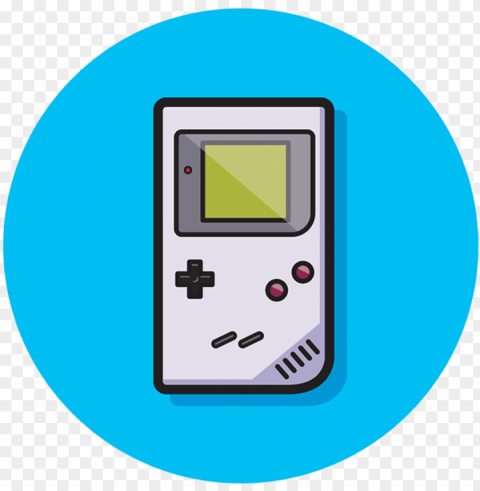 vector gameboy vector nintendo - game boy icon PNG Image Isolated on Clear Backdrop