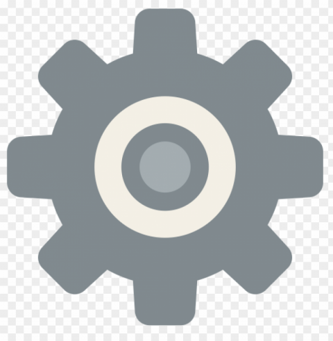 vector gear settings icon Isolated PNG Object with Clear Background
