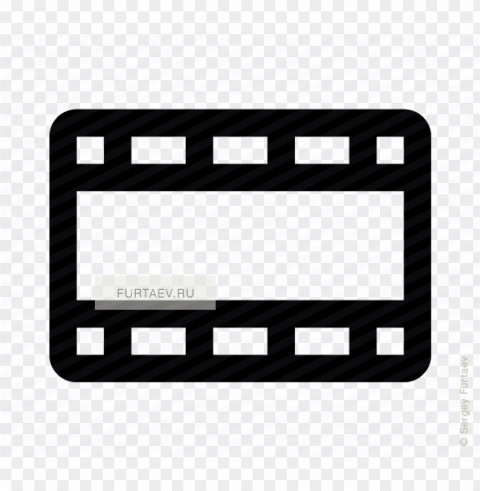 vector icon of film tape - icon Isolated Item with Transparent Background PNG