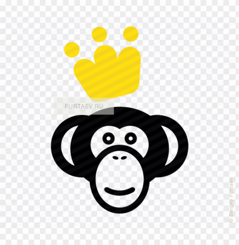 vector icon of monkey with crown - code monkey shot glass PNG transparent graphics for download