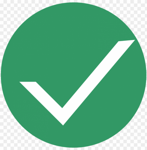 vector icon of white checkmark on green circle - ready icon Isolated Item with HighResolution Transparent PNG