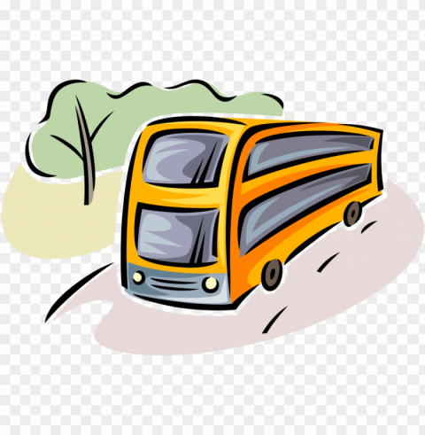 vector of intercity passenger tour bus - illustratio HighQuality PNG Isolated Illustration