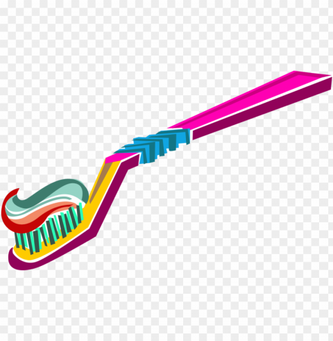 vector illustration of oral hygiene toothbrush for - graphic desi Isolated Character in Transparent PNG Format