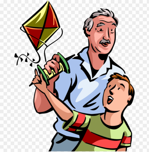 vector illustration of senior citizen grandfather enjoys - vector illustration of senior citizen grandfather enjoys Isolated Design Element in PNG Format