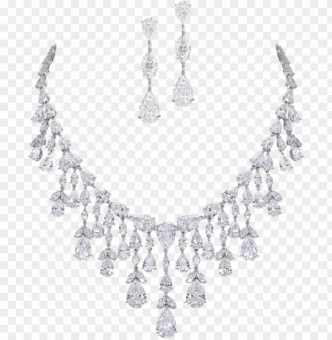 vector jewelry diamond necklace - Колье Бриллиантовое Пнг HighResolution Isolated PNG with Transparency