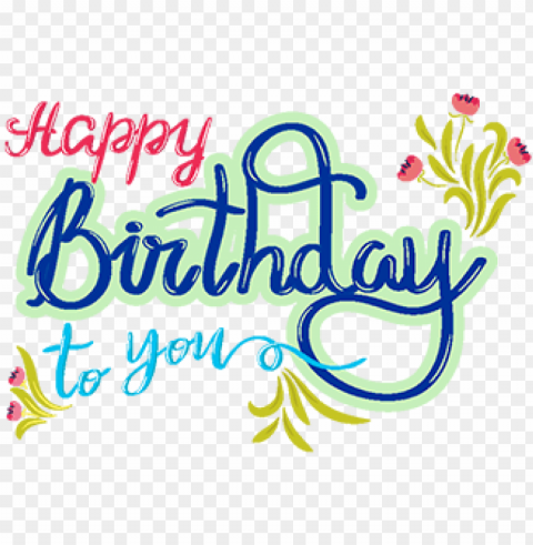 vector lettering happy birthday greeting letter - birthday PNG with no registration needed