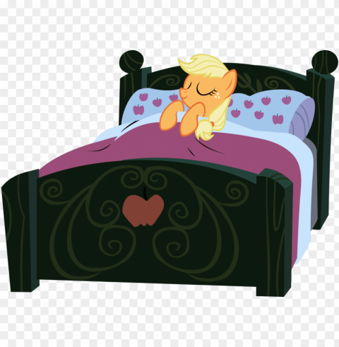 vector library download applejack artist pangbot safe - cartoon bed no white background PNG transparent photos for presentations PNG transparent with Clear Background ID 0ae25d72