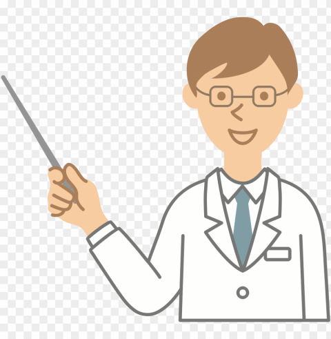vector library download with pointer big image - doctor teaching clipart PNG with alpha channel