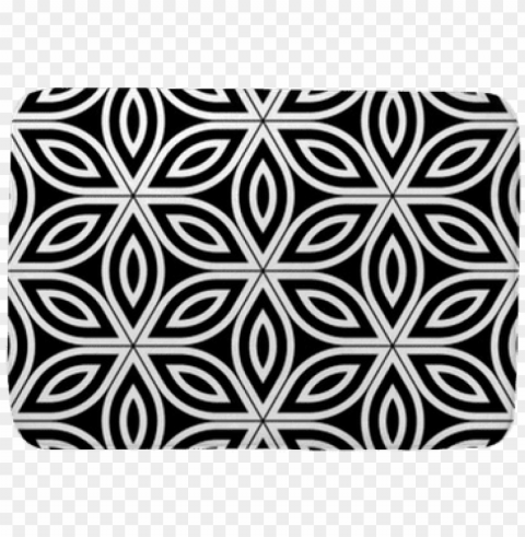 vector modern seamless sacred geometry pattern black - modern texture curtai PNG with Isolated Object