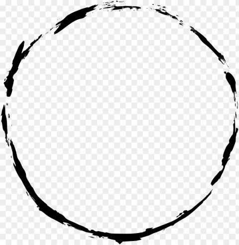 vector paintbrush circle picture download - circle frame Isolated Item with Clear Background PNG