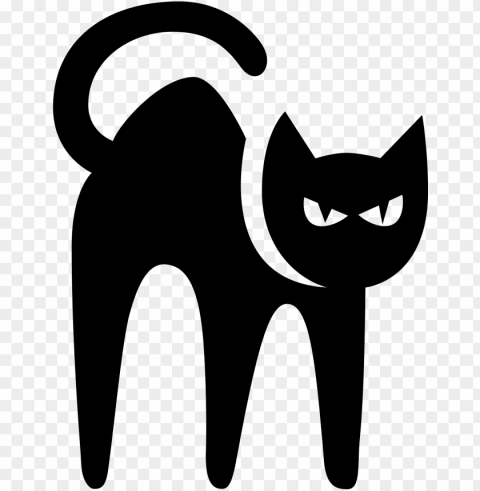 vector royalty freeblack cat icon free- black cat icon PNG with Isolated Transparency