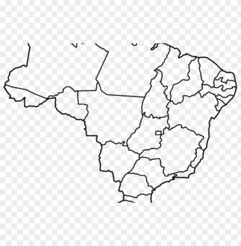 vector stock brazil map outline full hd maps - brazil map vector PNG with Isolated Object
