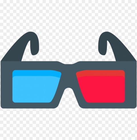 vector sunglasses goggles - 3d glasses icon PNG transparency