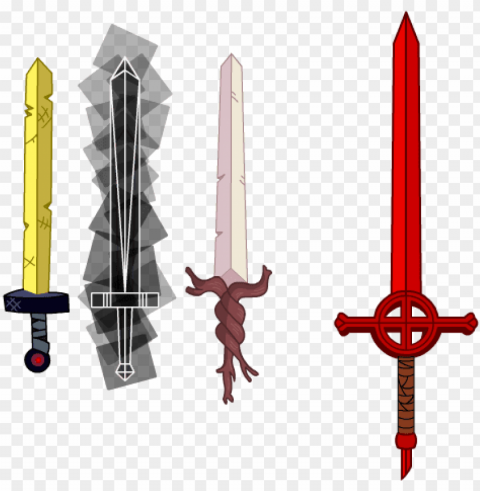 vector swords golden - finn and jake sword PNG Isolated Illustration with Clear Background PNG transparent with Clear Background ID b900d738