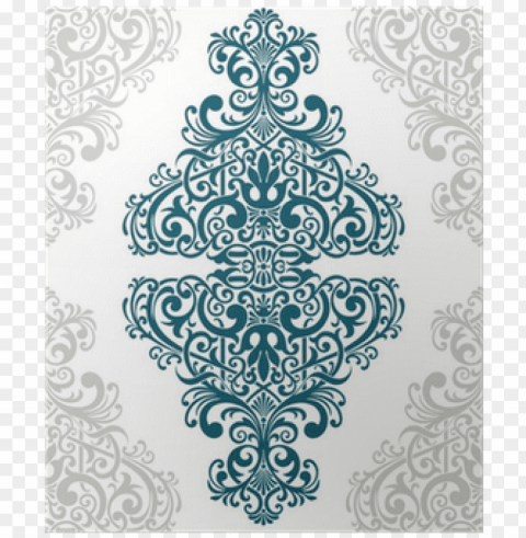 vector vintage ornate border frame card cover poster - arabic pattern card PNG clipart with transparency