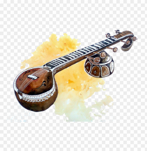 Veena Pluspng - Andhra Pradesh Musical Instruments Isolated Design Element In PNG Format