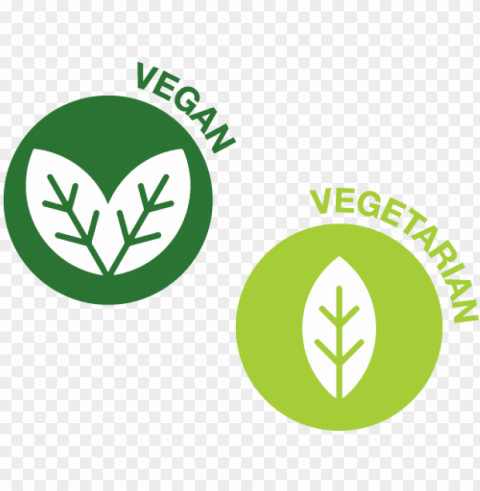 veganvegetarian options - transparent vegetarian logo Isolated Graphic on Clear PNG