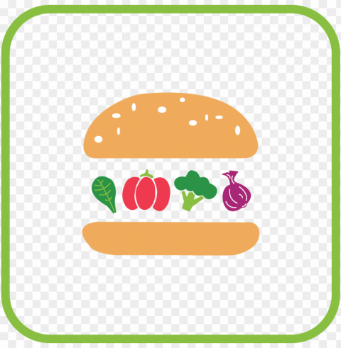 veggie burger clipart food - fast food Transparent picture PNG