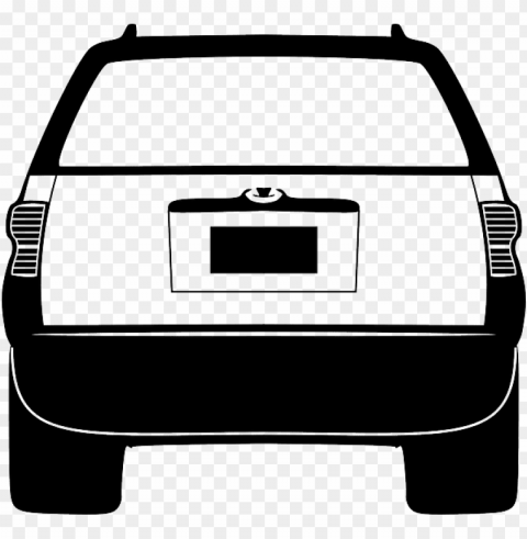 vehicle back car transportation suburban assault - car back vector PNG Image with Isolated Transparency