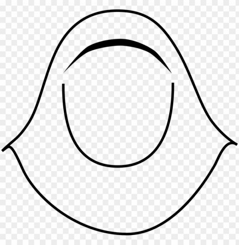 veil clipart tudung - hijab clip art Clear Background Isolated PNG Illustration