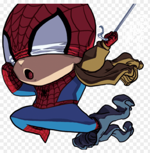 venom clipart ultimate spiderman - dibujos de spiderman chibi CleanCut Background Isolated PNG Graphic
