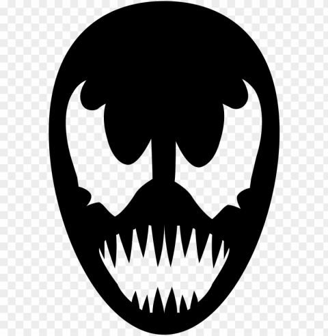 venom head icon - venom vector Clear image PNG
