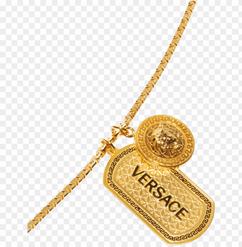 versace chain dog ta PNG transparent pictures for projects